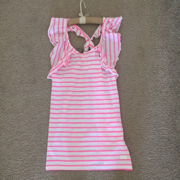 7 for all mankind size large, pink and white top - Picture 3 of 8